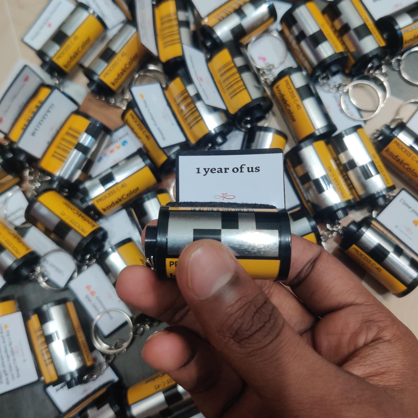 Personalised camera film roll