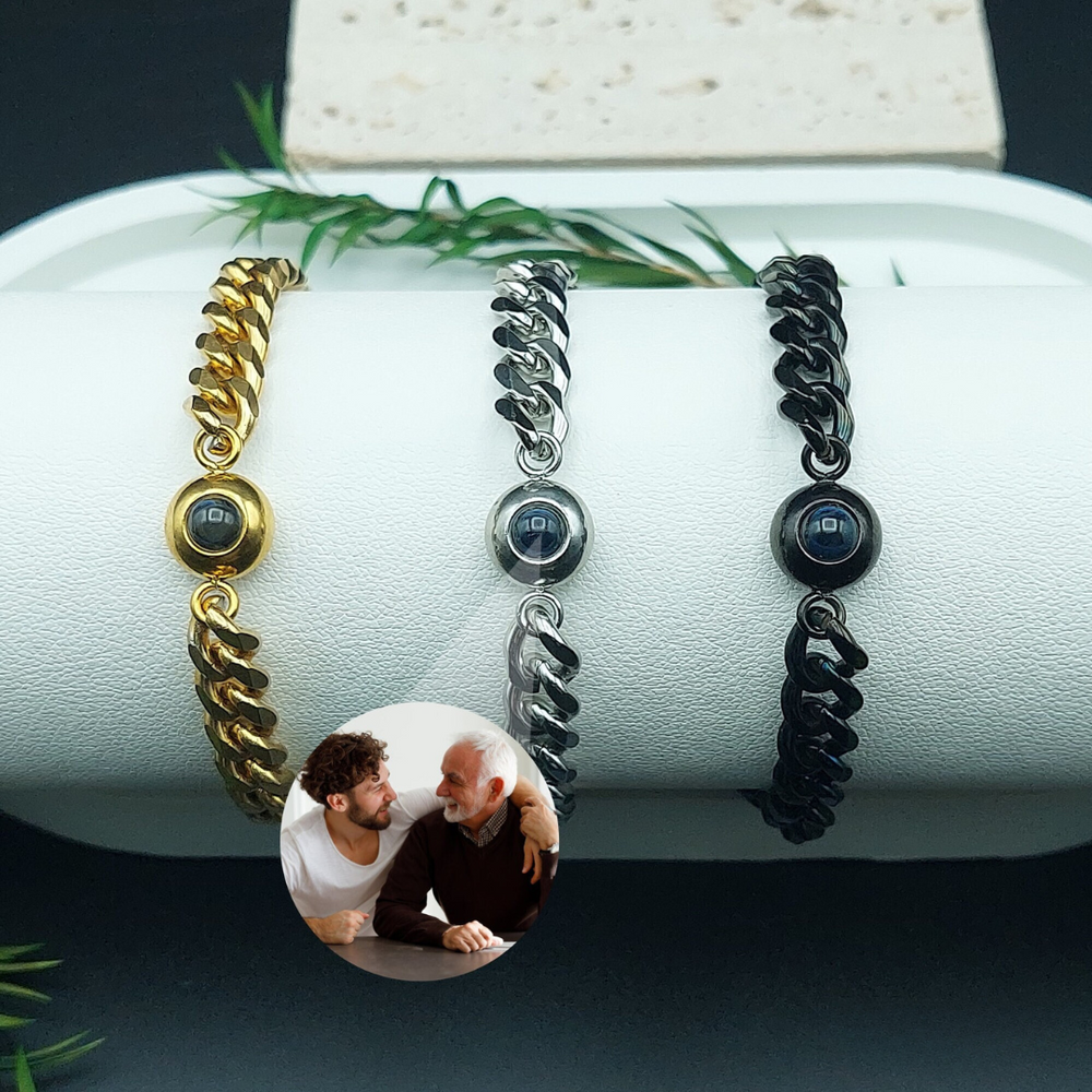 Projection Photo Men Chain Bracelet
