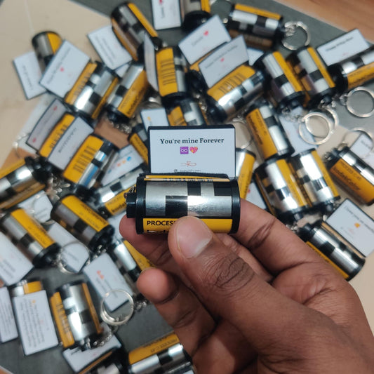 Personalised camera film roll