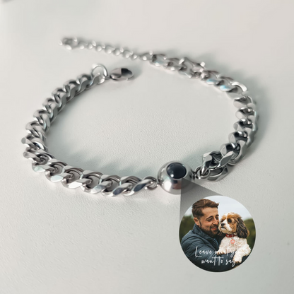 Projection Photo Men Chain Bracelet