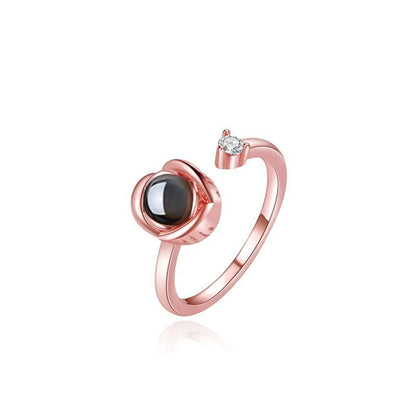 Adjustable Projection Photo Ring